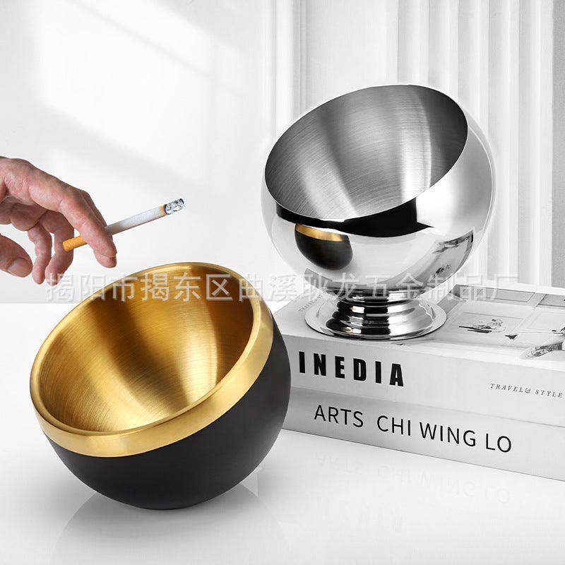 Pot Restaurant Sauce Bowl Slanted Stainless Steel Ashtray Bar Ktv Countertop Golden Peel Cup Restaurant Seasoning Jar - Image 3